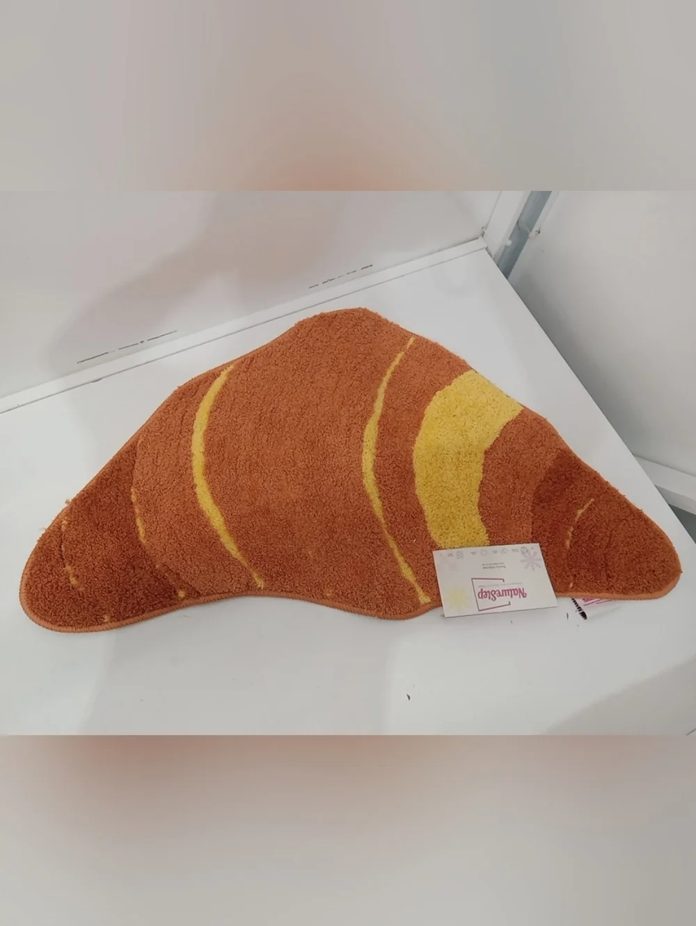 Croissant Bath Mat Rug - Picture 2 of 4